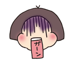 precocious young girl sticker #8648472