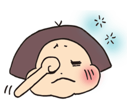 precocious young girl sticker #8648475