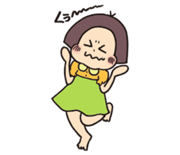 precocious young girl sticker #8648486