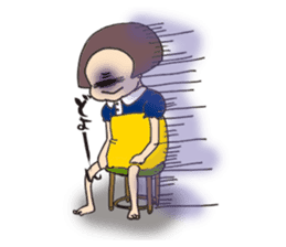 precocious young girl sticker #8648493