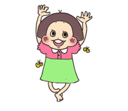 precocious young girl sticker #8648495