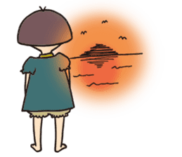 precocious young girl sticker #8648499