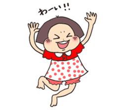 precocious young girl sticker #8648500