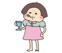 precocious young girl sticker #8648502