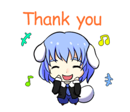 Dog girl Pochiko. sticker #8648628