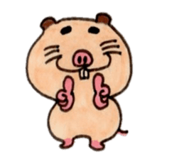Kinkuma hamster "Hamuhamu"3 sticker #8649066