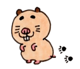 Kinkuma hamster "Hamuhamu"3 sticker #8649069