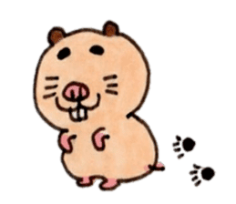 Kinkuma hamster "Hamuhamu"3 sticker #8649069