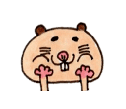 Kinkuma hamster "Hamuhamu"3 sticker #8649070