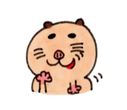 Kinkuma hamster "Hamuhamu"3 sticker #8649072