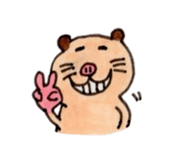 Kinkuma hamster "Hamuhamu"3 sticker #8649074