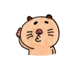Kinkuma hamster "Hamuhamu"3 sticker #8649076