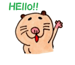 Kinkuma hamster "Hamuhamu"3 sticker #8649077