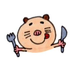 Kinkuma hamster "Hamuhamu"3 sticker #8649088