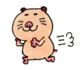 Kinkuma hamster "Hamuhamu"3 sticker #8649097