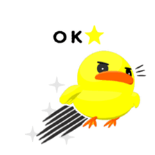 Lovely Yellow BIRDY 2 sticker #8649230