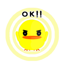 Lovely Yellow BIRDY 2 sticker #8649231