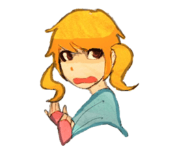 twin tailed girls sticker #8649666