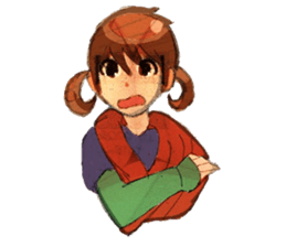 twin tailed girls sticker #8649669