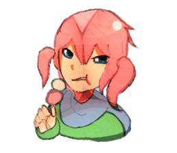 twin tailed girls sticker #8649678