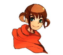 twin tailed girls sticker #8649679