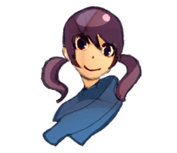 twin tailed girls sticker #8649680