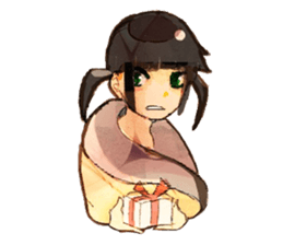 twin tailed girls sticker #8649684