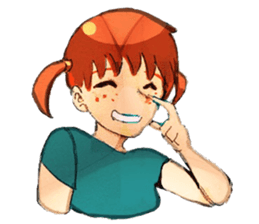 twin tailed girls sticker #8649686