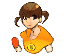 twin tailed girls sticker #8649694