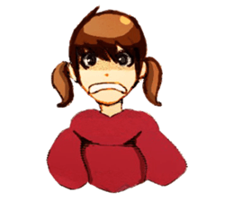 twin tailed girls sticker #8649697