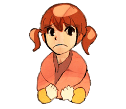 twin tailed girls sticker #8649698