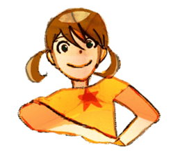 twin tailed girls sticker #8649699