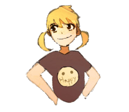 twin tailed girls sticker #8649702