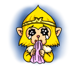 Gold monkey "Sun Shao-maou" sticker #8650308