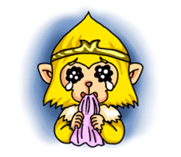 Gold monkey "Sun Shao-maou" sticker #8650308