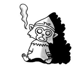 Gold monkey "Sun Shao-maou" sticker #8650313