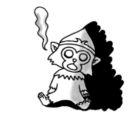 Gold monkey "Sun Shao-maou" sticker #8650313