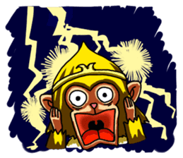 Gold monkey "Sun Shao-maou" sticker #8650314