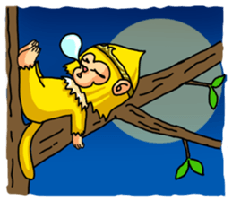 Gold monkey "Sun Shao-maou" sticker #8650316