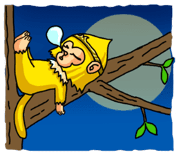 Gold monkey "Sun Shao-maou" sticker #8650316