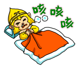 Gold monkey "Sun Shao-maou" sticker #8650317