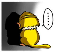 Gold monkey "Sun Shao-maou" sticker #8650320