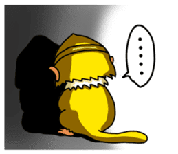 Gold monkey "Sun Shao-maou" sticker #8650320