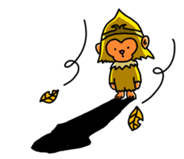 Gold monkey "Sun Shao-maou" sticker #8650332