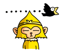 Gold monkey "Sun Shao-maou" sticker #8650335