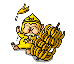 Gold monkey "Sun Shao-maou" sticker #8650341