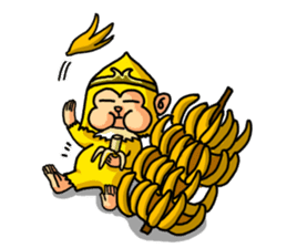 Gold monkey "Sun Shao-maou" sticker #8650341