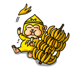 Gold monkey "Sun Shao-maou" sticker #8650341