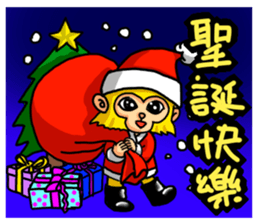 Gold monkey "Sun Shao-maou" sticker #8650344