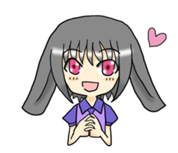 She is Rabbit girl sticker #8650439